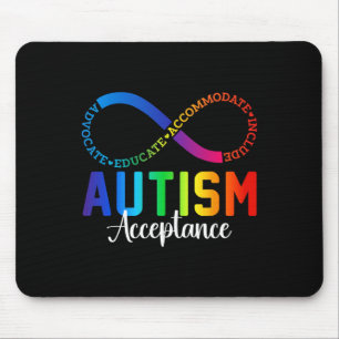 Mousepad Autismo Advertência Aceitação Infinidade Símbolo A