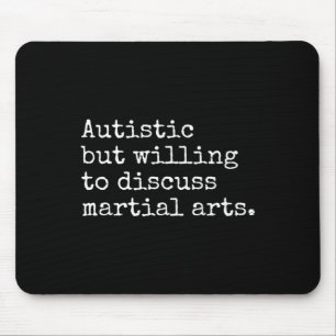 Mousepad Autismo Aspie Karate Kung Fu Autista Marcial A