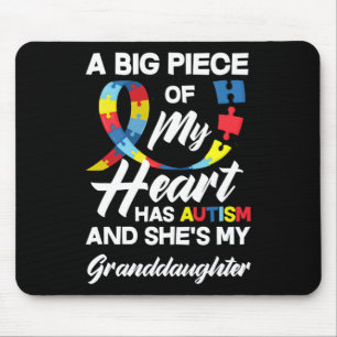 Mousepad Autismo Avô Avô Autista neta Auti