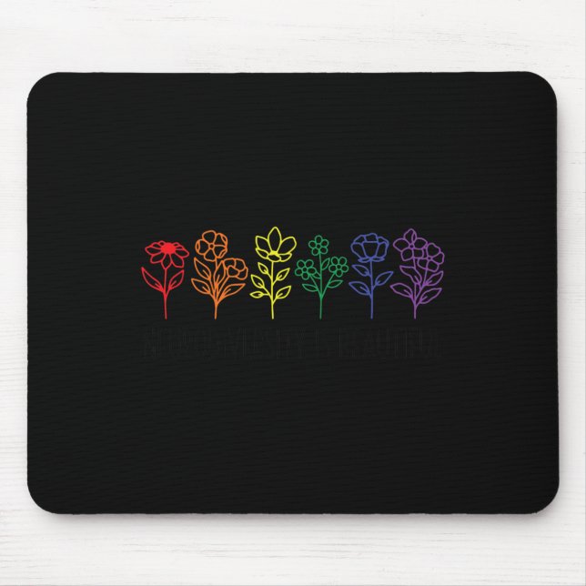 Mousepad Autismo Consciência Aceitação Neurodiversidade É B (Frente)