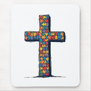Mousepad Autismo Consciência Mês Religião Cristo Jesus