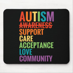 Mousepad Autismo Consciência Suporte Aceitação de Cuidados