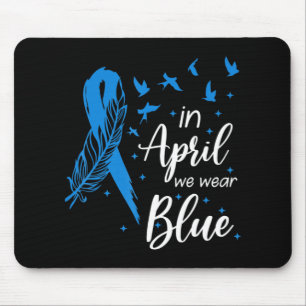 Mousepad Autismo De Fita De Couro Em Abril Vestimos Autismo