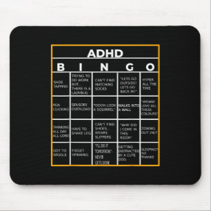 Mousepad Autismo Dia da Consciência da Saúde Mental Adhd Bi