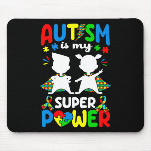 Mousepad Autismo É O Meu Superpoder Autista Autista Que Sup
