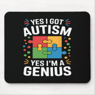 Mousepad Autismo Engraçado Sensibilização Crianças Quebra-c
