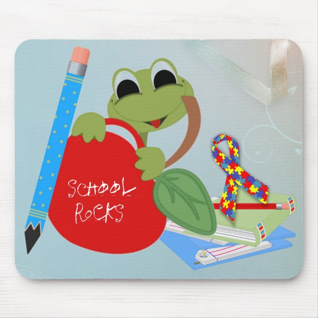 Mousepad Autismo Escola de Consciência Rocha Pad de Mouse (Frente)