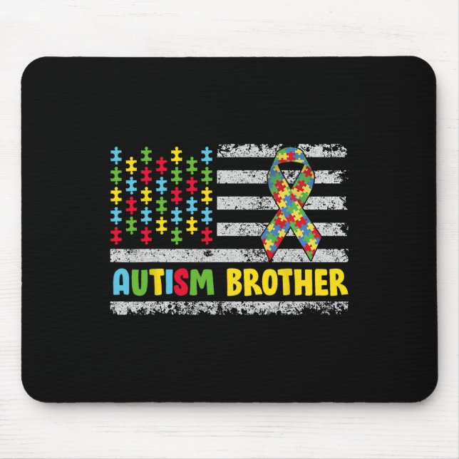 Mousepad Autismo Irmão Autismo Sensibilização Mãe Pai Dos E (Frente)
