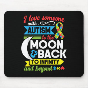 Mousepad Autismo Mãe Irmã Avó Eu Amo Alguém Com Auti