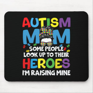 Mousepad Autismo Mãe Levantando Herói Bagunça Mensagem Bun