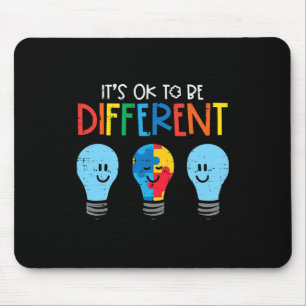 Mousepad Autismo Ok Ser Diferente Lâmpada Conscientização H