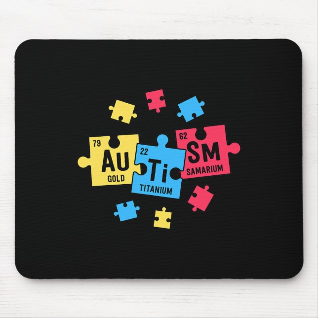 Mousepad Autismo Para Professores SPED Elementos de Mesa Pe (Frente)