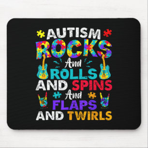 Mousepad Autismo Rocks Roça Flaps Sensibilização Crianças M