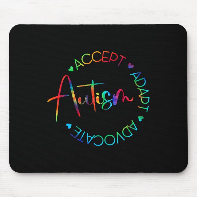 Mousepad Autismo Sensibilização Aceite Adaptar Advocate Aut (Frente)