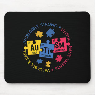 Mousepad Autismo Sensibilização Professora Periódica de Ciê