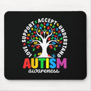 Mousepad Autismo Shirt Love Aceita Suporte Autismo Autismo