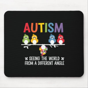 Mousepad Autismo Vendo o Mundo de um Ângulo Diferente Corte