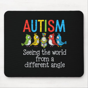 Mousepad Autismo Vendo o Mundo de um Ângulo Diferente Corte