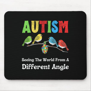 Mousepad Autismo Vendo o Mundo de um Ângulo Diferente Corte