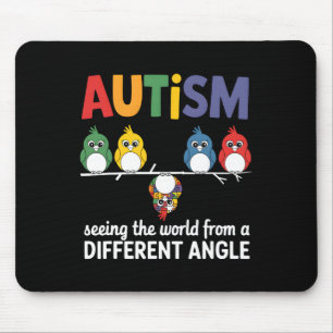 Mousepad Autismo Vendo o Mundo de um Ângulo Diferente Corte