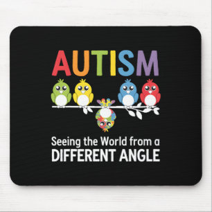 Mousepad Autismo Vendo o Mundo de um Ângulo Diferente Corte