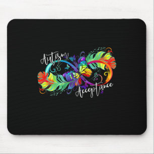 Mousepad Autismo Vermelho em vez de Infinito Símbolo Autist