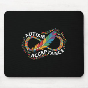 Mousepad Autismo Vermelho Em vez de Símbolo de Infinito Ace