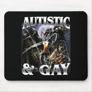 Mousepad Autista e Gay Piada Difícil Esqueleto Meme Bootleg