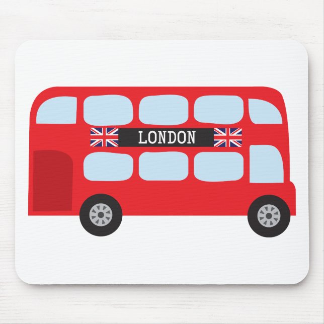 Mousepad Autocarro de dois andares de Londres (Frente)