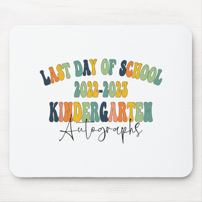 Mousepad Autográficos 2023 Do Dia Do Jardim De Infância (Frente)