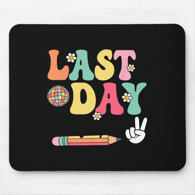 Mousepad Autógrafos do Último Dia 2024-2025 Retro Fofo Últi (Frente)