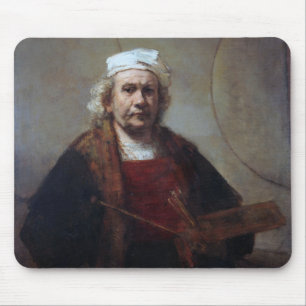Mousepad Autorretrato com dois círculos, Rembrandt