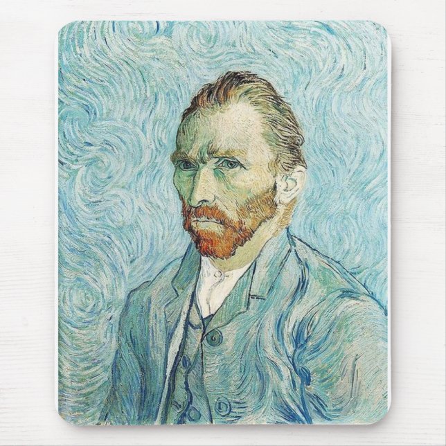 Mousepad Autorretrato de Vincent Van Gogh (Frente)