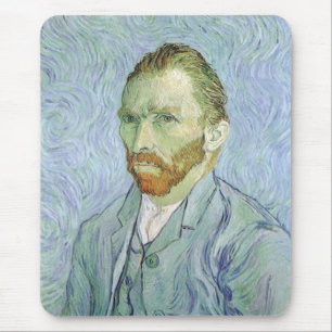 Mousepad Autorretrato em Azul por Vincent van Gogh
