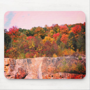 Mousepad Autumn Deixa Granite Cliff Natureza