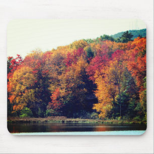Mousepad Autumn Foliage Pond Nature
