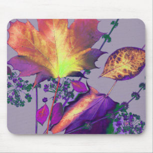 Mousepad Autumn Leaves em Lilac