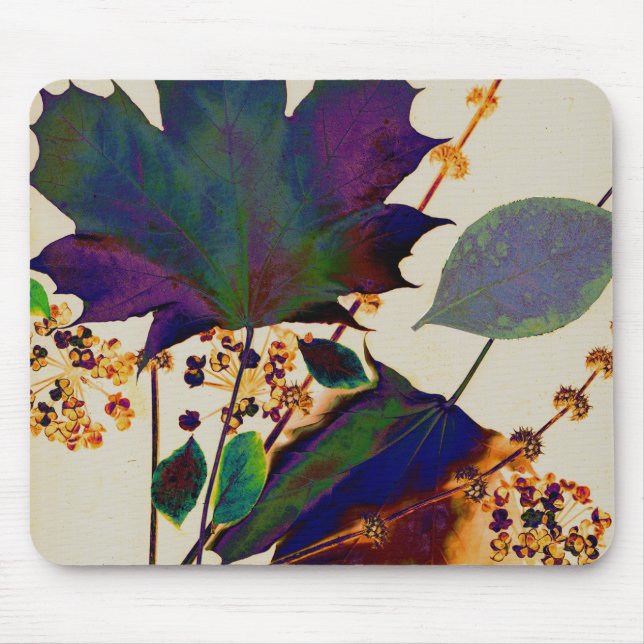 Mousepad Autumn Leaves em Royal Colors (Frente)