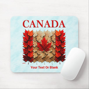 Mousepad Autumn Maple Leaf Canada Flag