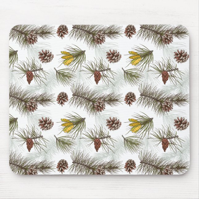 Mousepad Autumn Pine Cones (Frente)