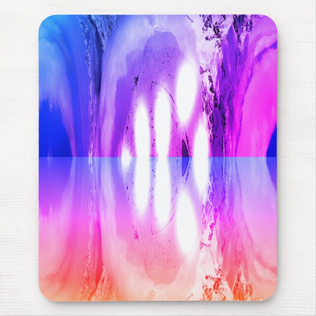 Mousepad Avalanche na arte do pôr do sol (Frente)