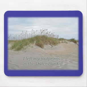 Mousepad Aveia do mar nos bancos exteriores NC da duna de