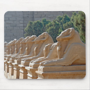 Mousepad Avenida Esfinges no Templo de Karnak - Egito