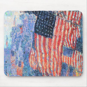 Mousepad Avenida na Chuva por Frederick Childe Hassam
