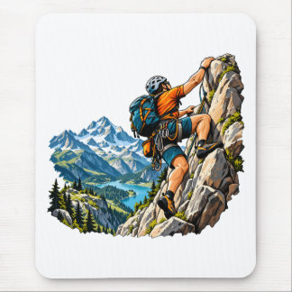 Mousepad Aventura de escalada em rocha para escaladores de
