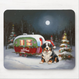 Mousepad Aventura de Natal de Caravana da Montanha de Berna