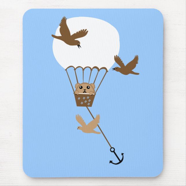 Mousepad Aventura do balão de Hamster (Frente)