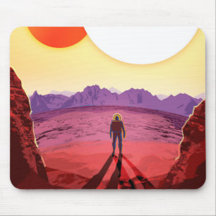Mousepad Aventura do Planeta de Destino de Viagem de Espaço