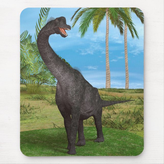 Mousepad Aventura na Selva do Dinossauro de Pescoço Longo (Frente)