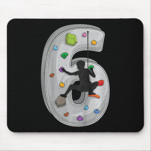 Mousepad Aventuras de escalada de 6 anos de idade no 6º ani